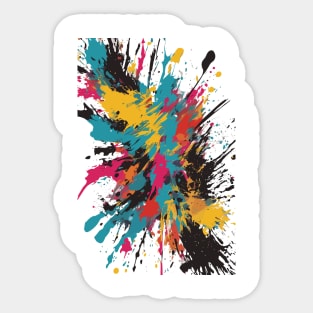 Abstract Expressionism Sticker